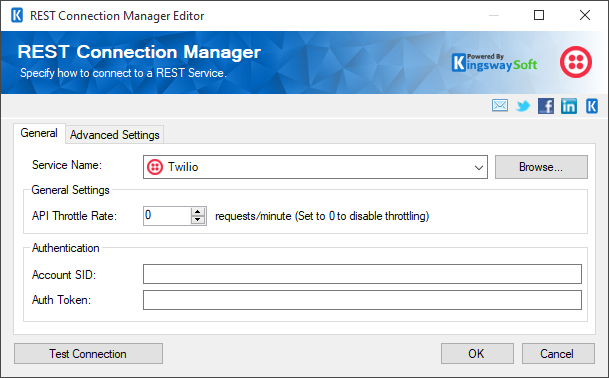 SSIS REST Twilio Connection Manager